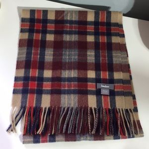Neiman Marcus plaid cashmere scarf
